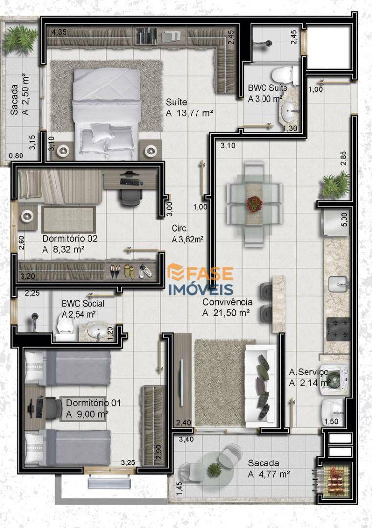 Apartamento, 3 quartos, 84 m² - Foto 4