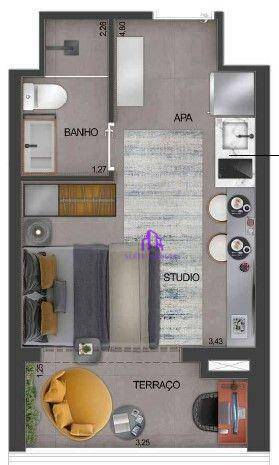 Apartamento à venda com 1 quarto, 35m² - Foto 27