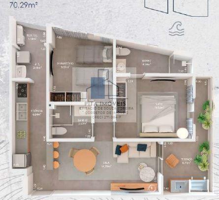 Apartamento à venda com 2 quartos, 63m² - Foto 7