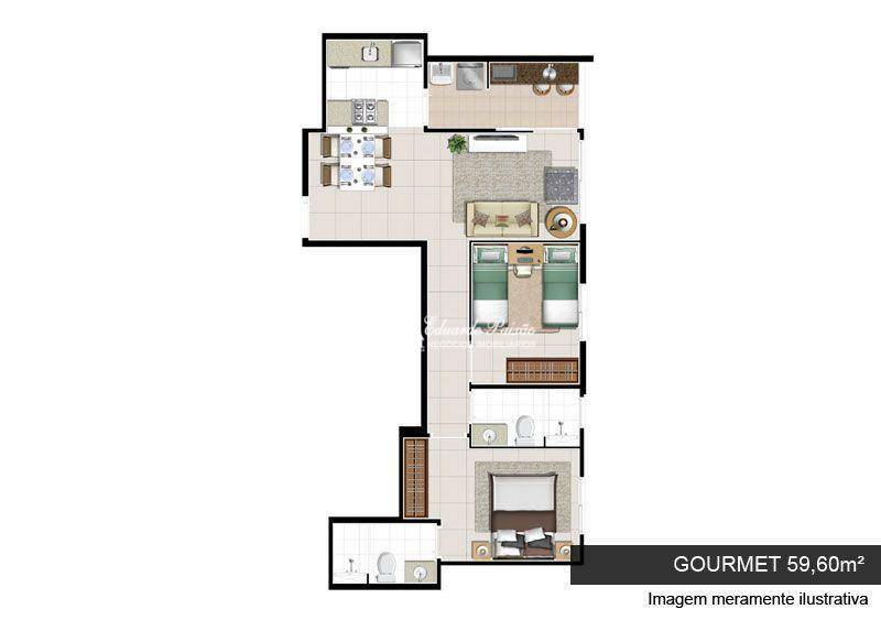 Apartamento à venda e aluguel com 2 quartos, 59m² - Foto 31