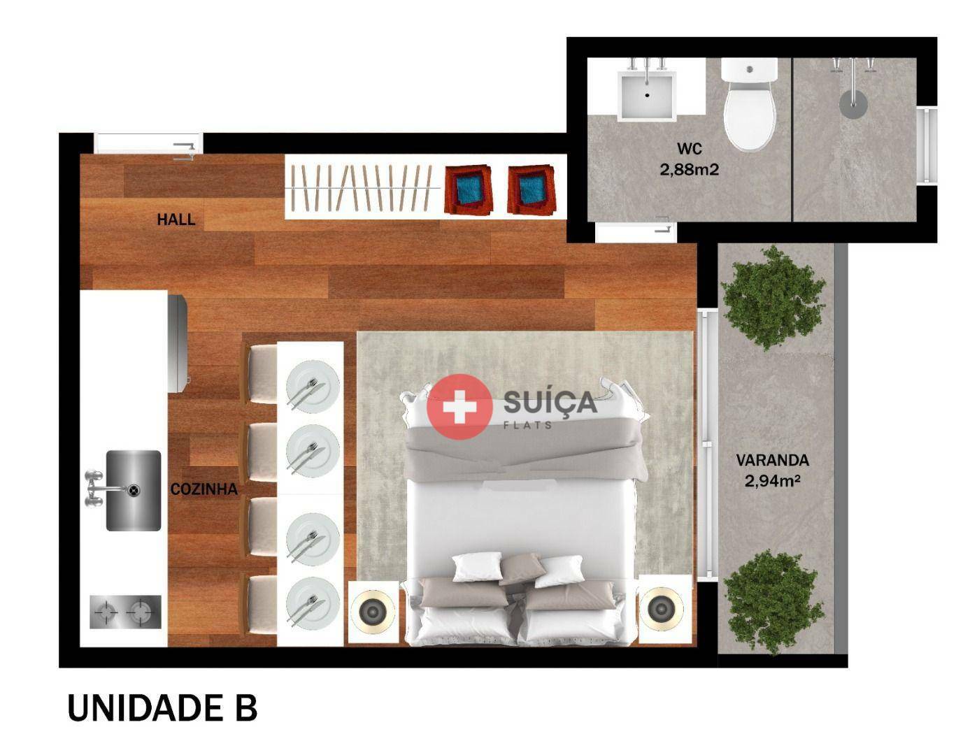 Apartamento à venda com 1 quarto, 32m² - Foto 18