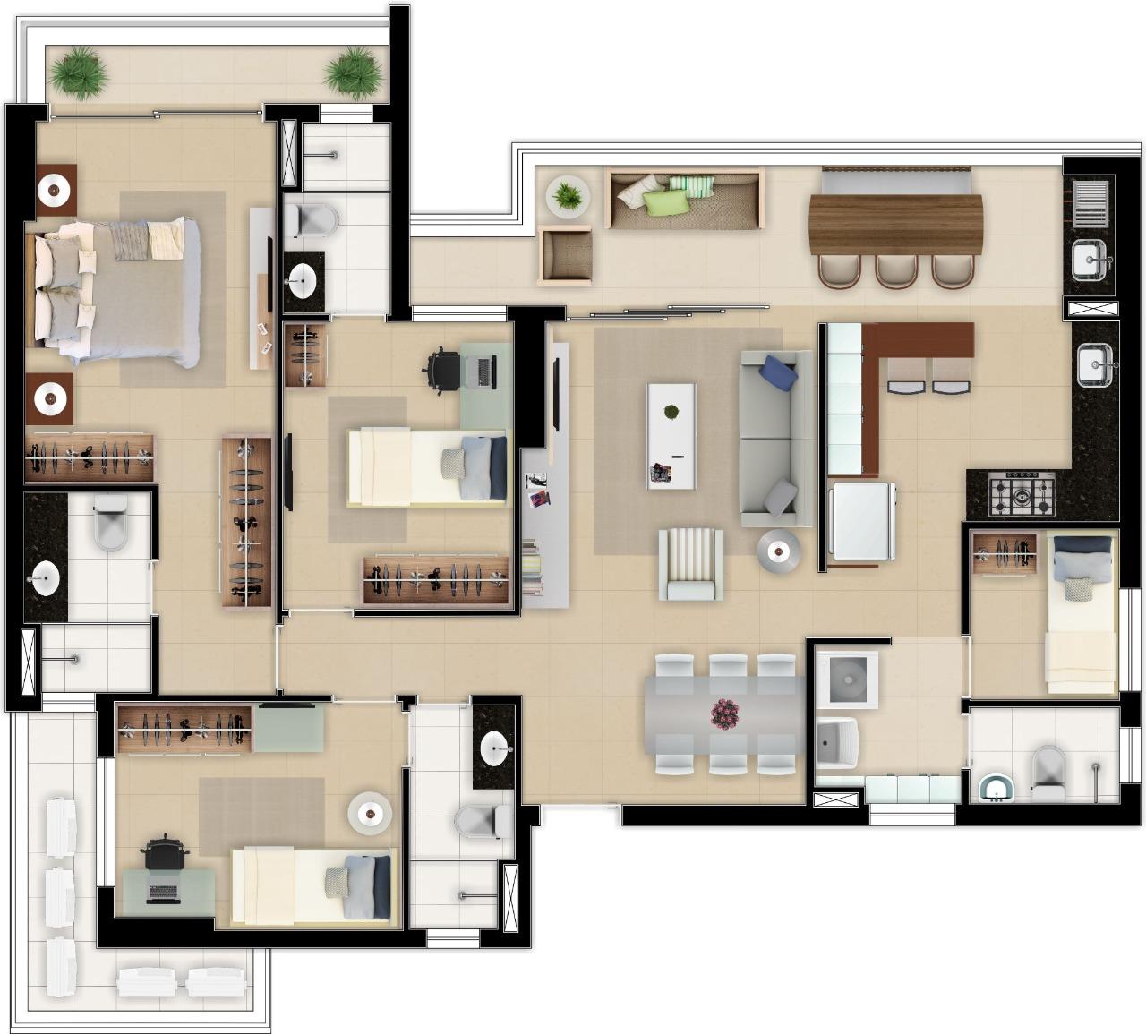 Apartamento à venda com 3 quartos, 119m² - Foto 13