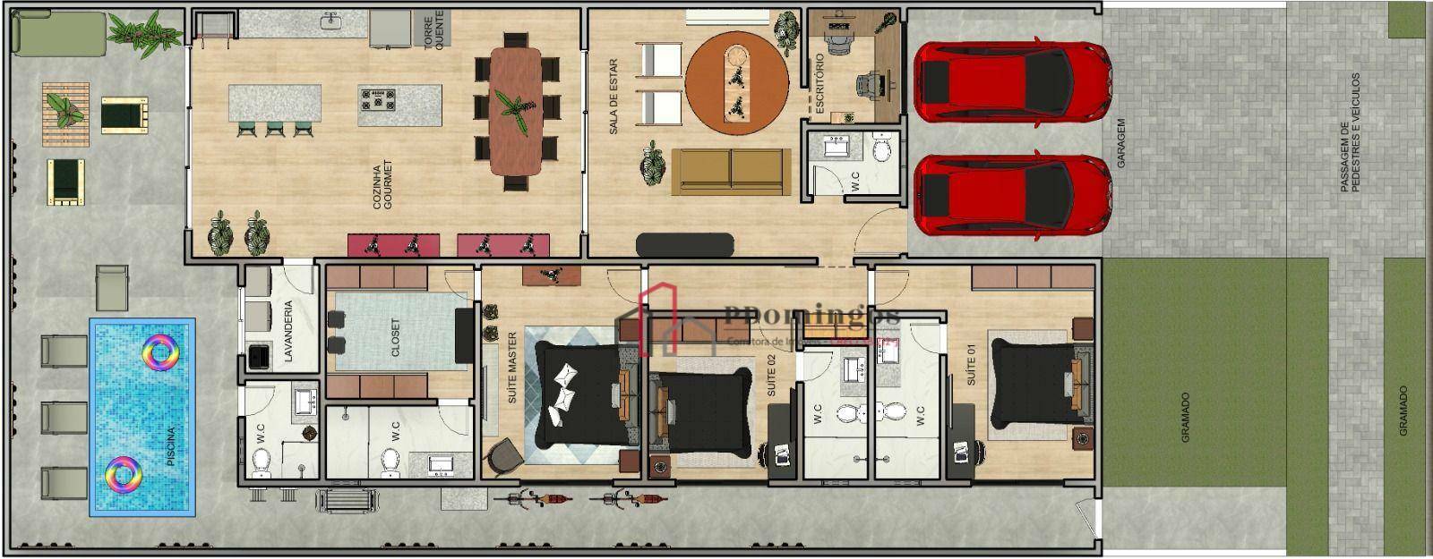 Casa de Condomínio à venda com 3 quartos, 212m² - Foto 30