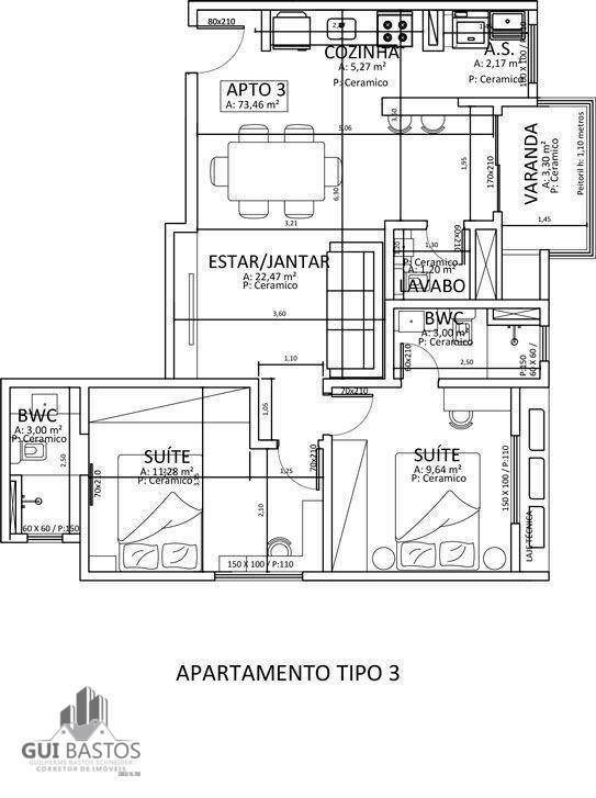 Apartamento à venda com 2 quartos, 73m² - Foto 13