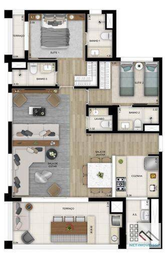 Apartamento à venda com 2 quartos, 103m² - Foto 14