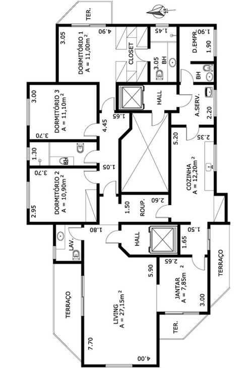 Apartamento à venda com 3 quartos, 150m² - Foto 5