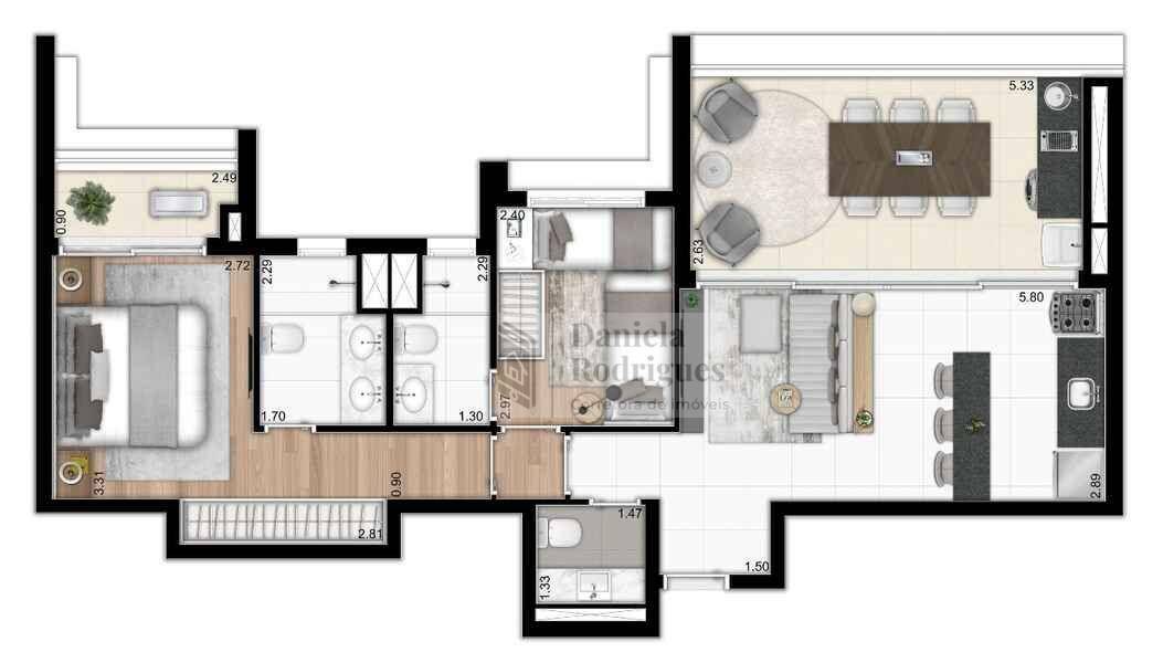 Apartamento à venda com 3 quartos, 120m² - Foto 19