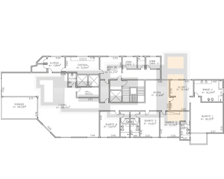 Apartamento à venda com 4 quartos, 447m² - Foto 6