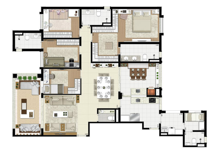 Apartamento à venda com 4 quartos, 135m² - Foto 13