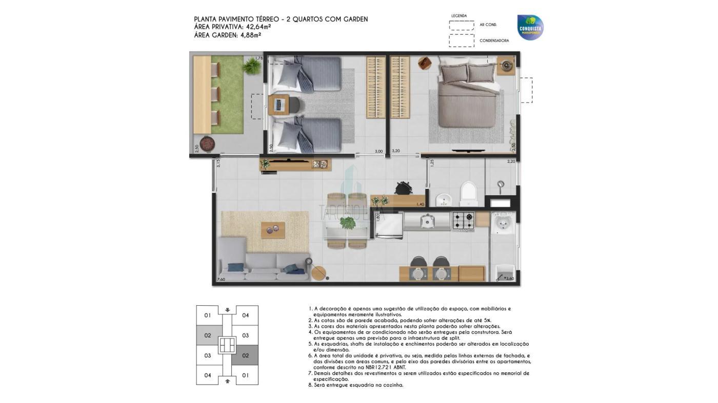 Apartamento à venda com 2 quartos, 42m² - Foto 14