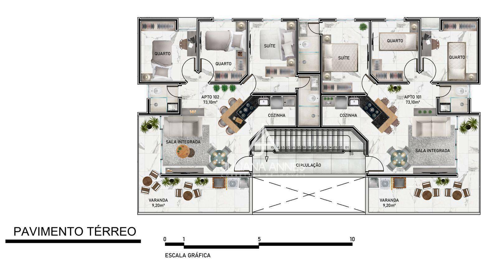 Apartamento à venda com 3 quartos, 60m² - Foto 6