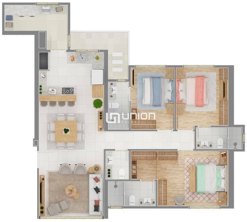 Apartamento à venda com 3 quartos, 139m² - Foto 26