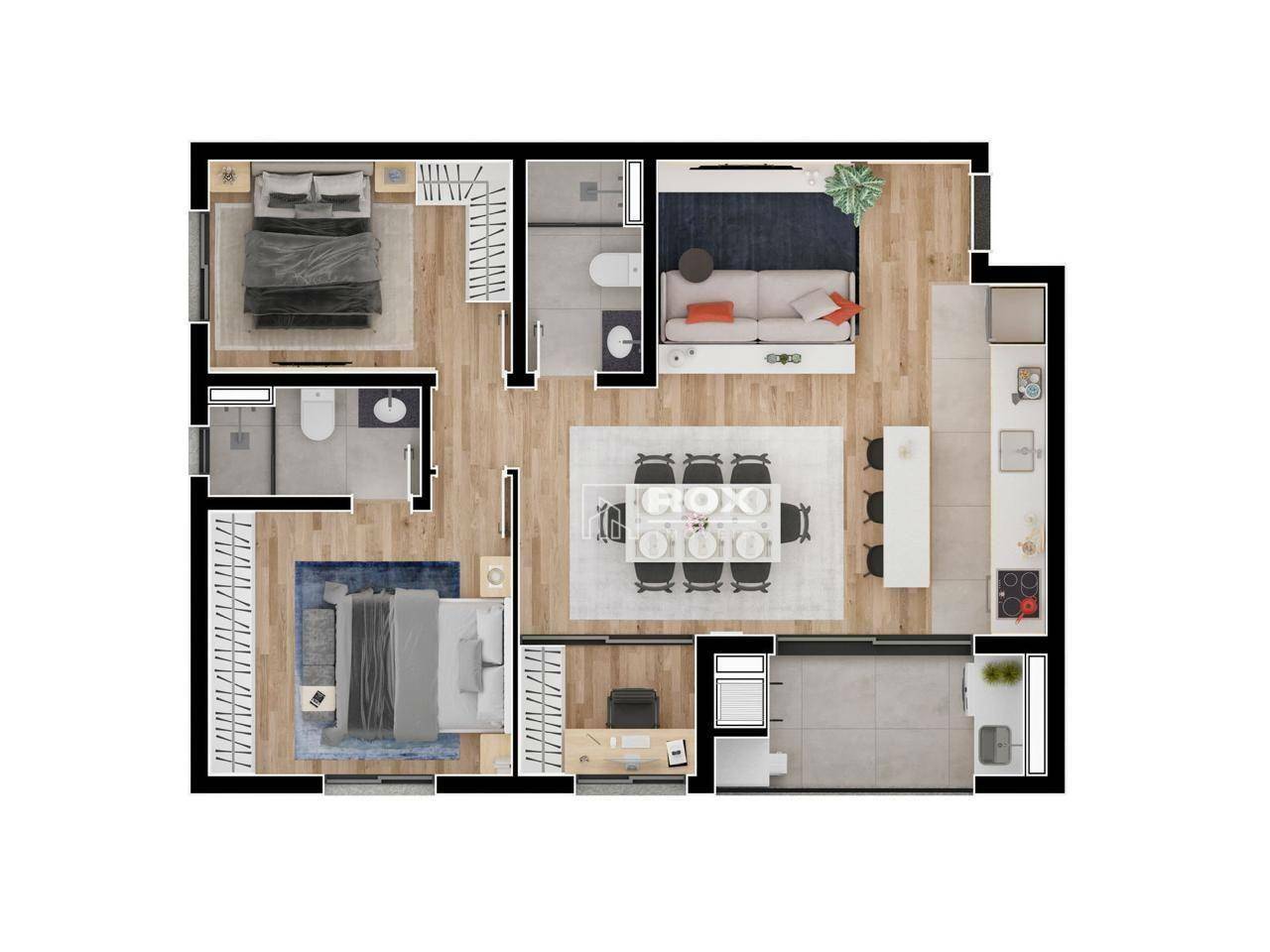 Apartamento à venda com 3 quartos, 71m² - Foto 8