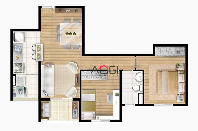 Apartamento à venda com 2 quartos, 53m² - Foto 9