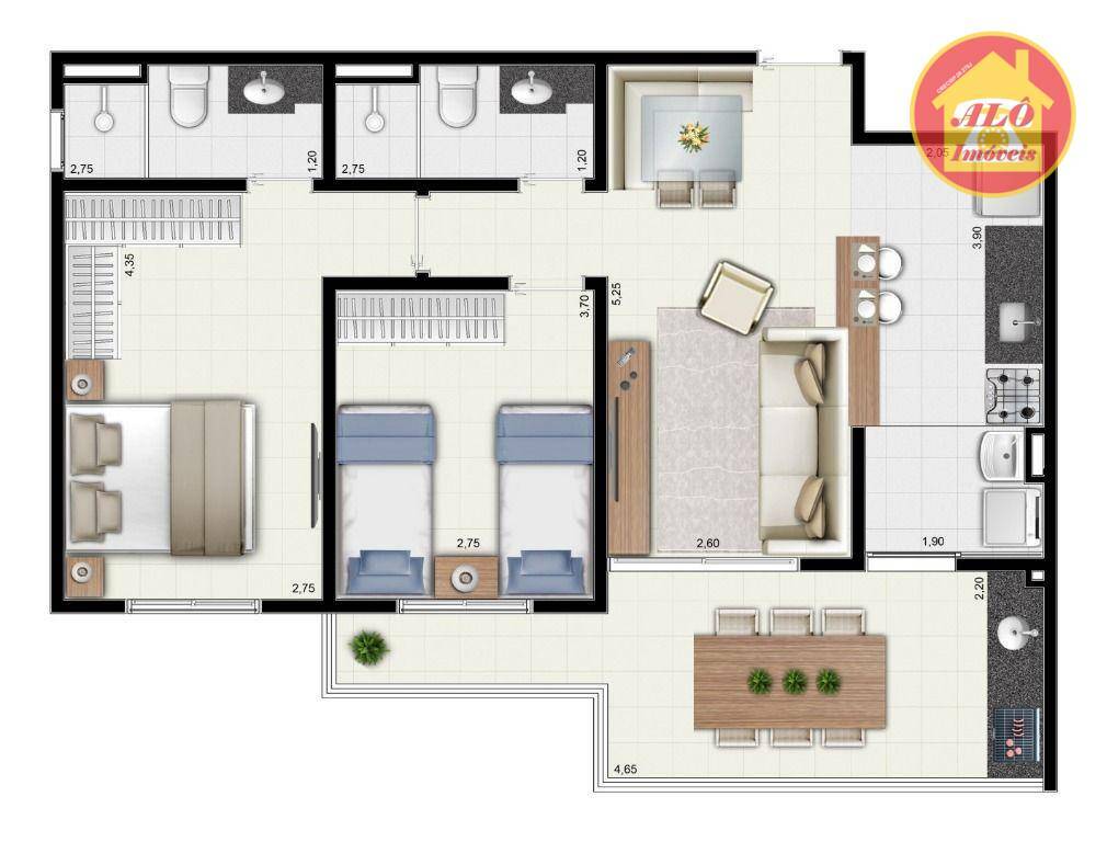 Apartamento à venda com 2 quartos, 73m² - Foto 38