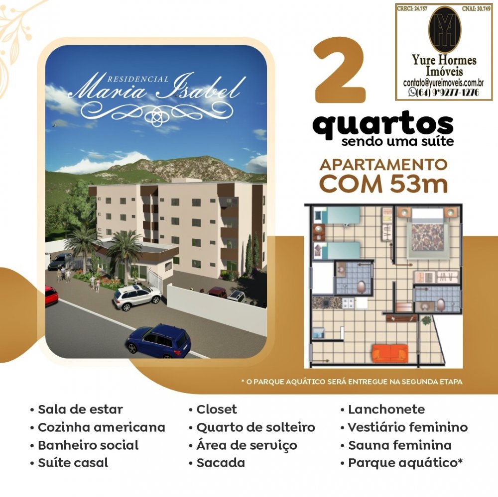 Apartamento à venda com 2 quartos, 53m² - Foto 1