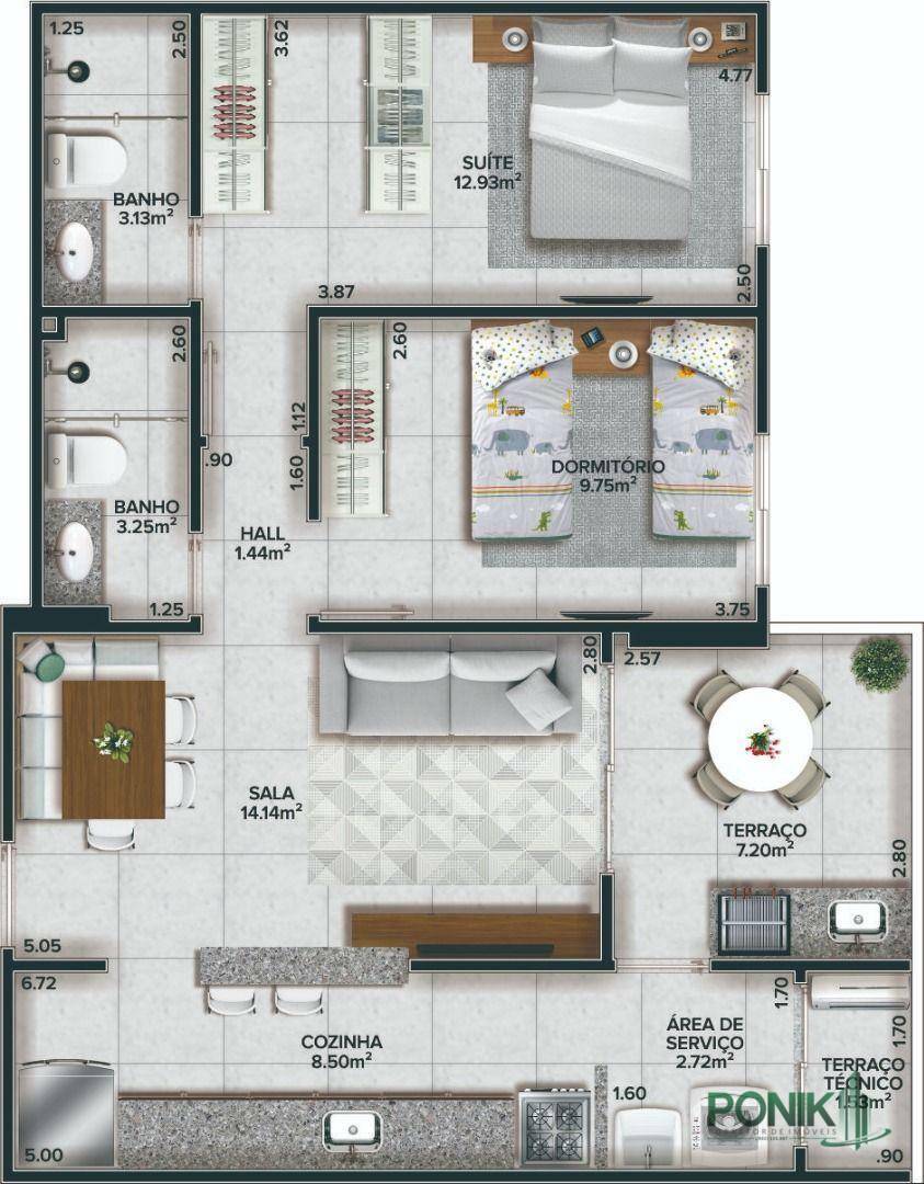 Apartamento à venda com 2 quartos, 72m² - Foto 67