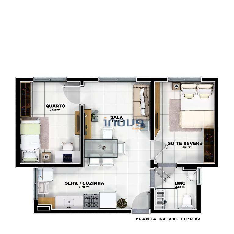 Apartamento à venda com 2 quartos, 45m² - Foto 14