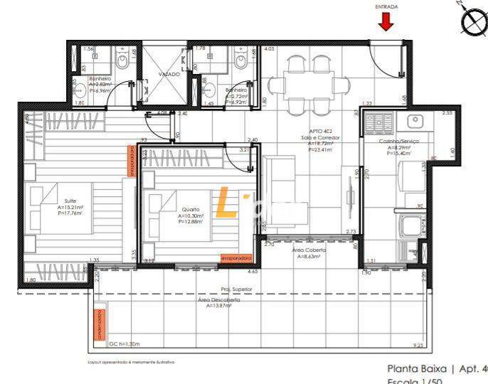 Apartamento à venda com 2 quartos, 89m² - Foto 10