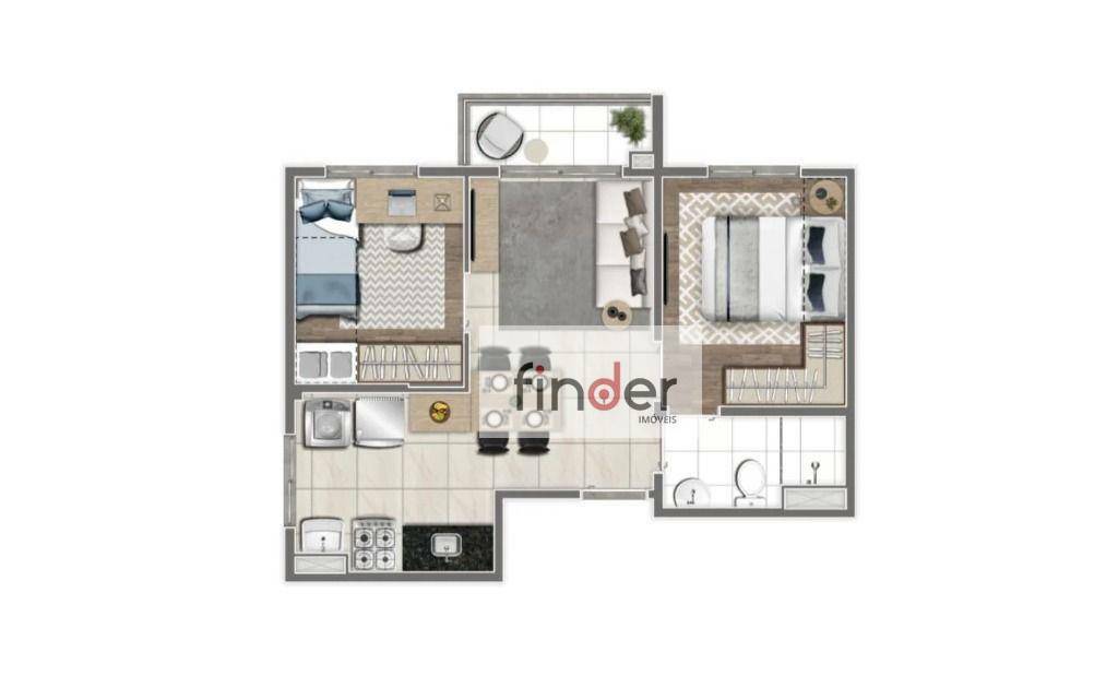 Apartamento à venda com 2 quartos, 39m² - Foto 24