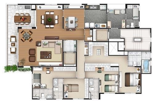 Apartamento à venda com 4 quartos, 210m² - Foto 3