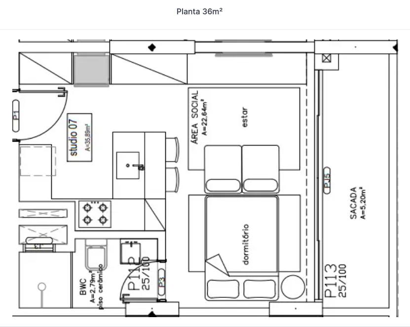 Apartamento à venda com 1 quarto, 48m² - Foto 13