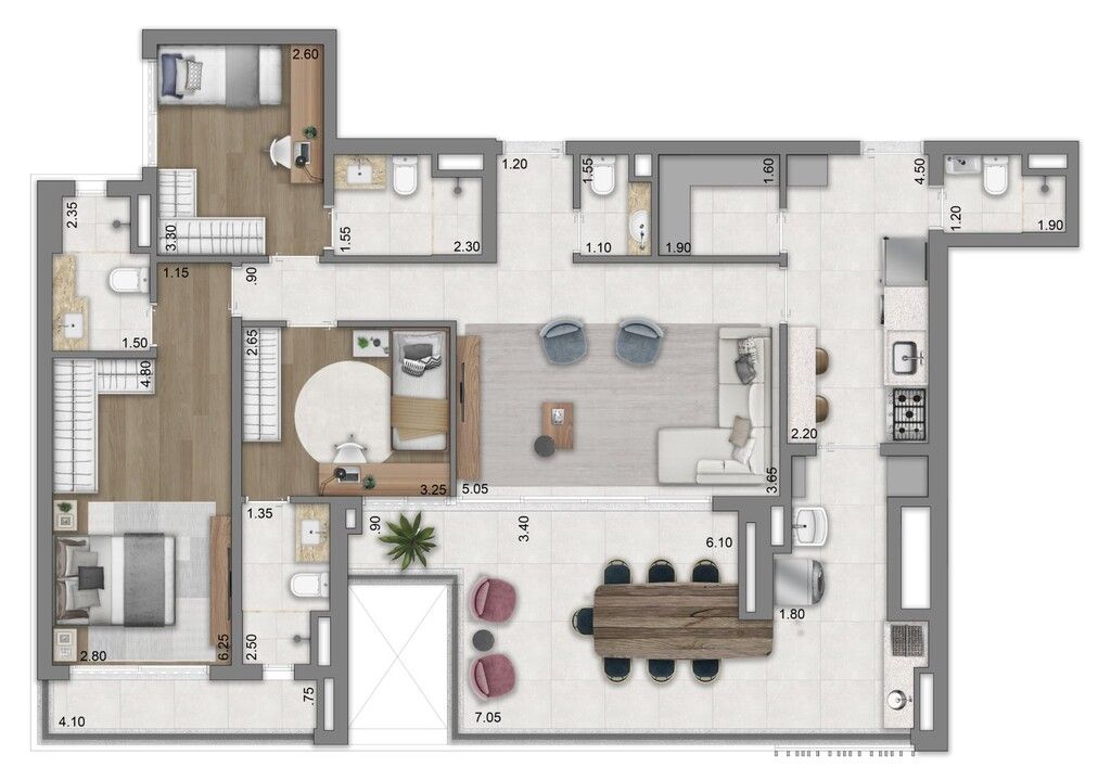 Apartamento à venda com 3 quartos, 138m² - Foto 19