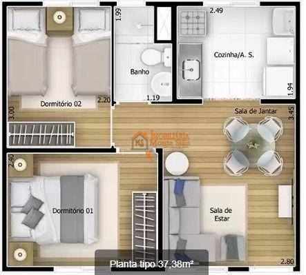 Apartamento à venda com 2 quartos, 37m² - Foto 19