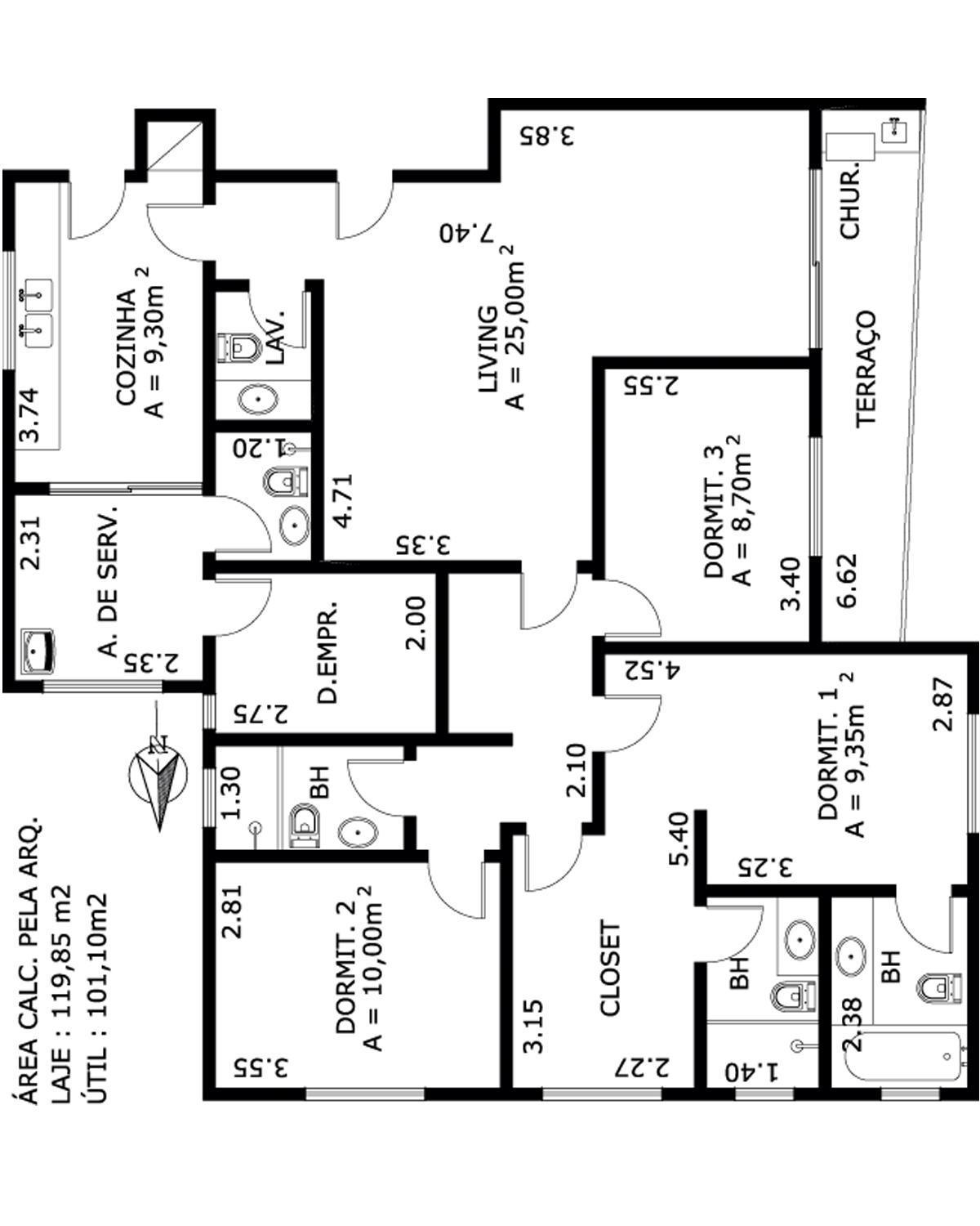 Apartamento à venda com 3 quartos, 260m² - Foto 11