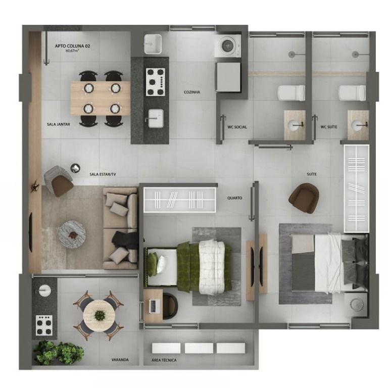 Apartamento à venda com 3 quartos, 85m² - Foto 28