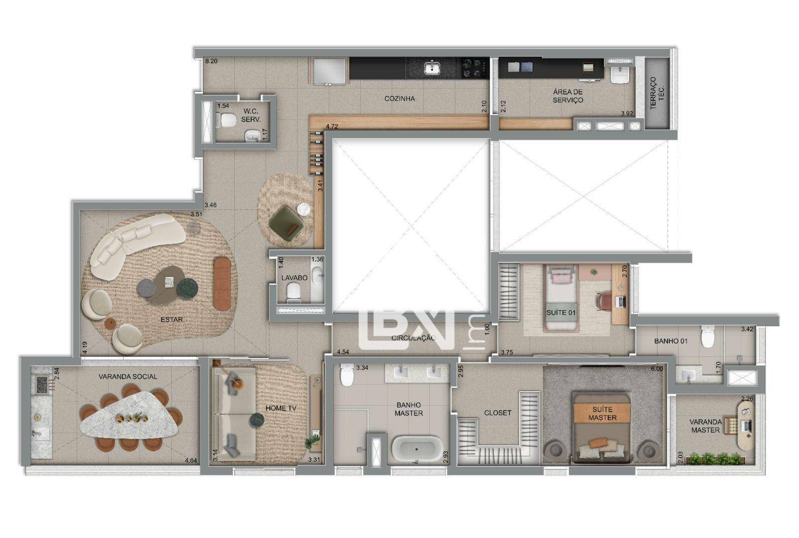 Apartamento à venda com 2 quartos, 166m² - Foto 21