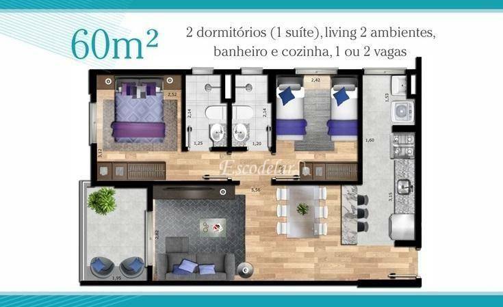 Apartamento à venda com 2 quartos, 55m² - Foto 77