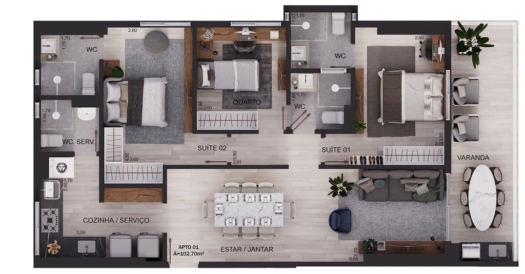 Apartamento à venda com 2 quartos, 6481m² - Foto 28