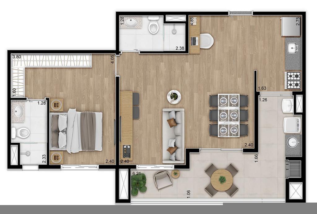 Apartamento à venda com 2 quartos, 6285m² - Foto 14