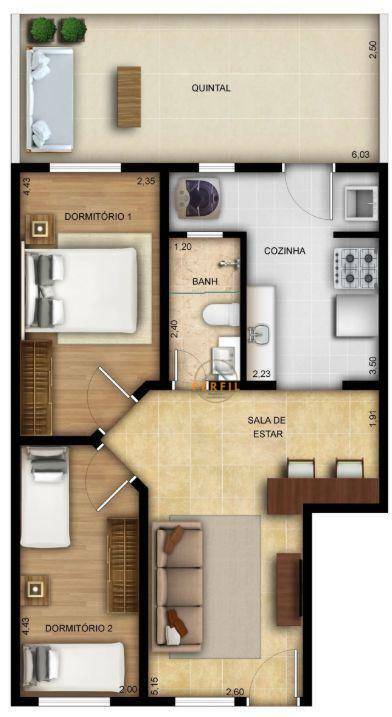 Apartamento à venda com 2 quartos, 62m² - Foto 10
