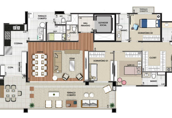 Apartamento à venda com 4 quartos, 171m² - Foto 10