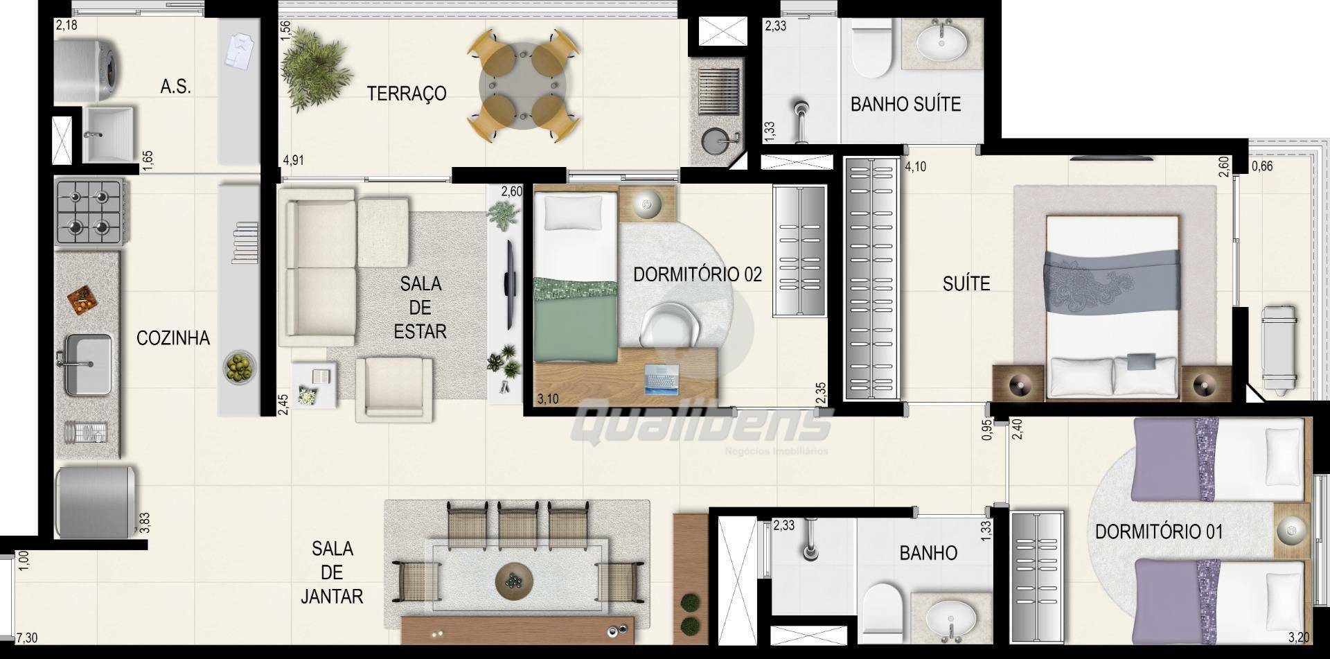 Apartamento à venda com 2 quartos, 72m² - Foto 44