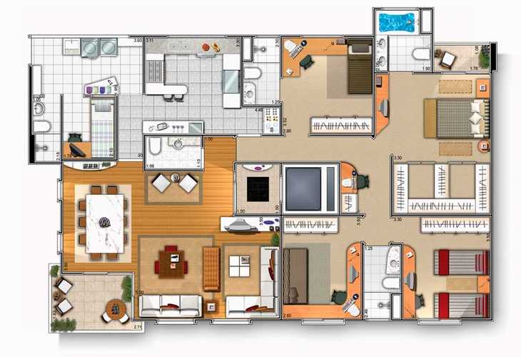 Apartamento à venda com 4 quartos, 277m² - Foto 2