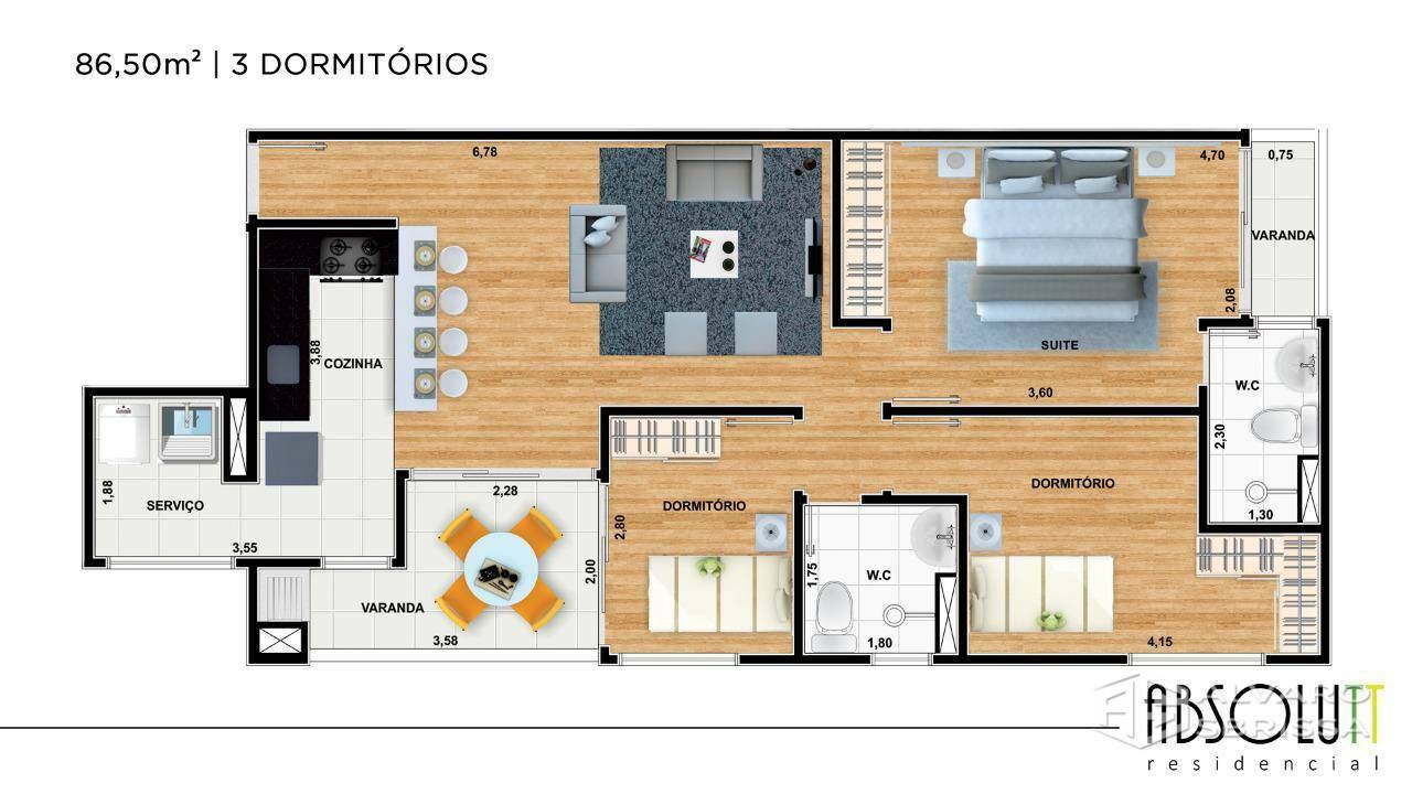 Apartamento à venda com 3 quartos, 84m² - Foto 42