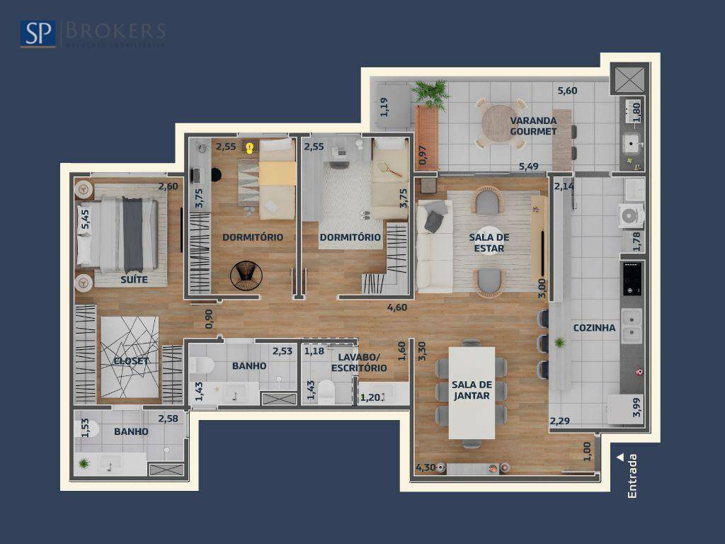 Apartamento à venda com 3 quartos, 112m² - Foto 6