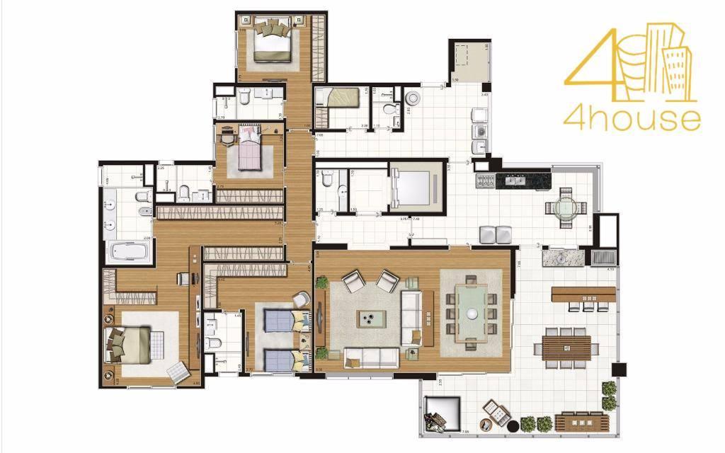 Apartamento à venda com 4 quartos, 423m² - Foto 11