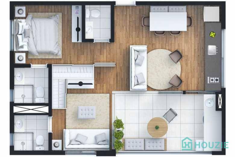 Apartamento à venda com 2 quartos, 53m² - Foto 10