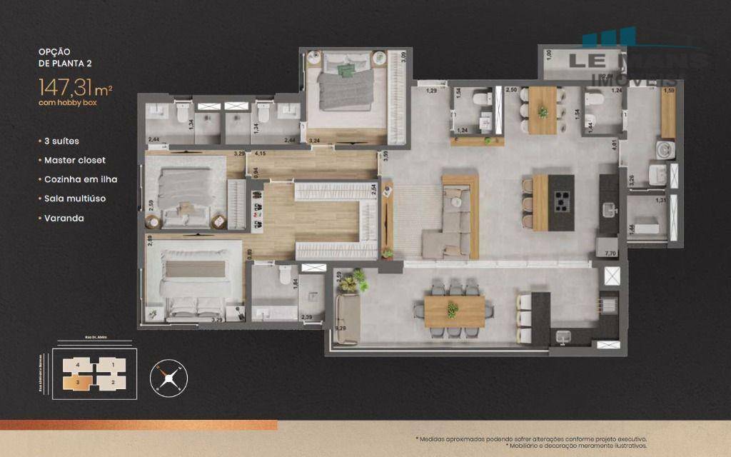 Apartamento à venda com 3 quartos, 147m² - Foto 50