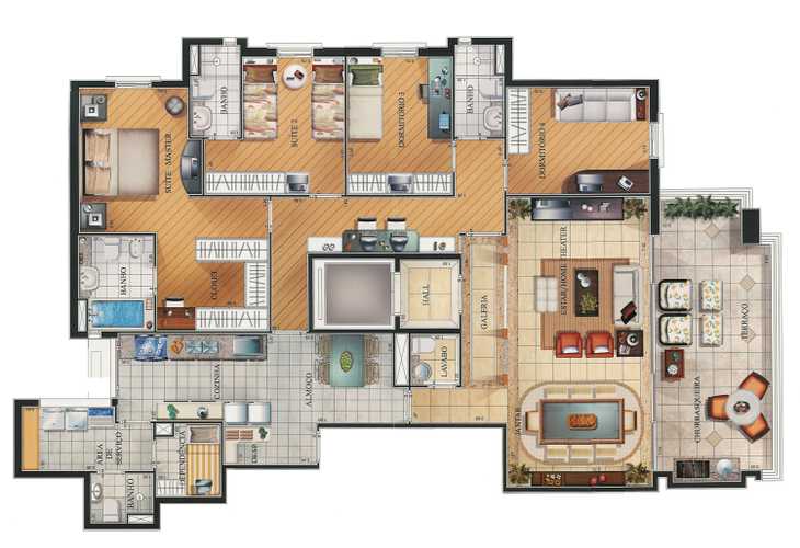 Apartamento à venda com 4 quartos, 292m² - Foto 6