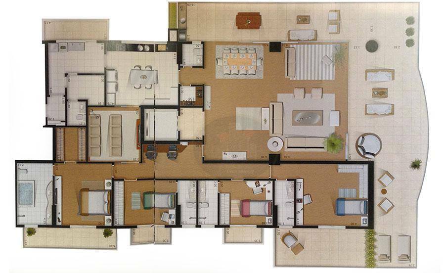 Apartamento à venda com 4 quartos, 360m² - Foto 103