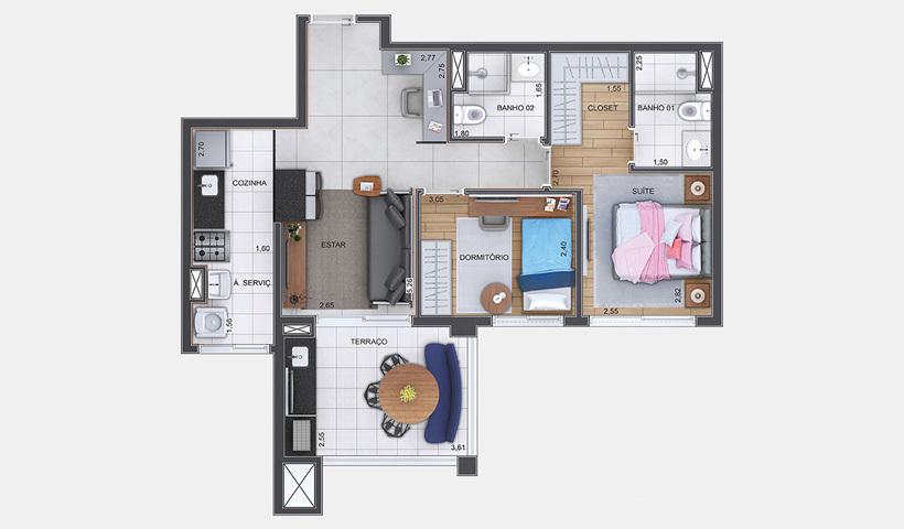 Apartamento à venda com 3 quartos, 110m² - Foto 28