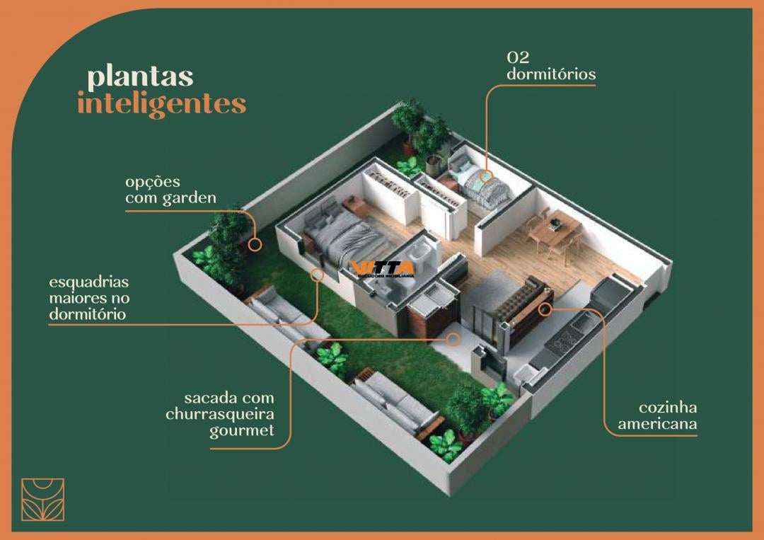 Apartamento à venda com 2 quartos, 44m² - Foto 20