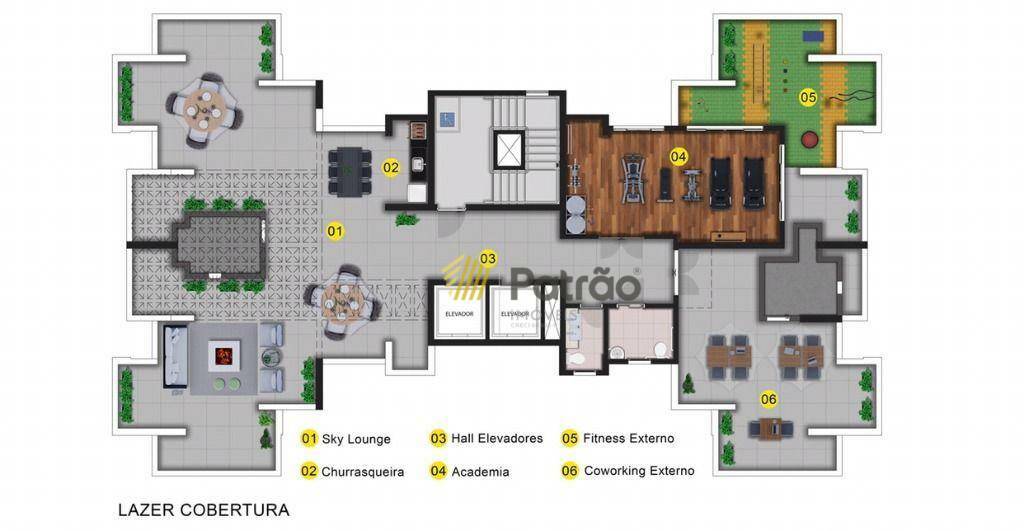 Apartamento à venda com 2 quartos, 64m² - Foto 3