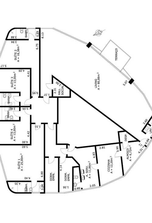 Apartamento à venda com 4 quartos, 300m² - Foto 5