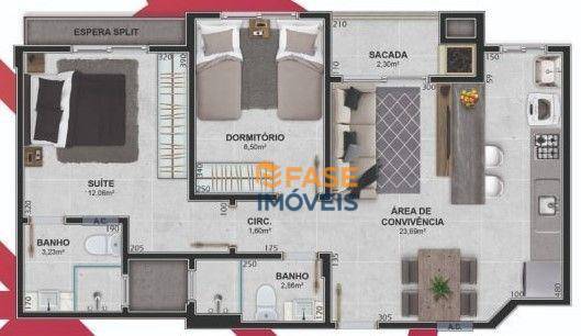 Apartamento, 2 quartos, 61 m² - Foto 2